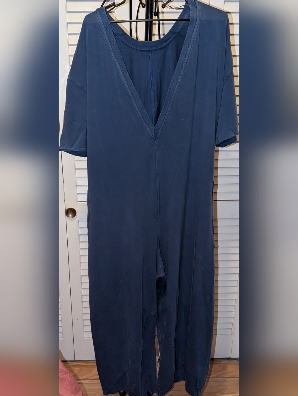 Free People Navy Blue Jumpsuit Size Large